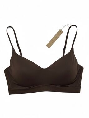 Skims Soft Smoothing Seamless Long Line Bralette Molded Cup Cocoa Small NWT